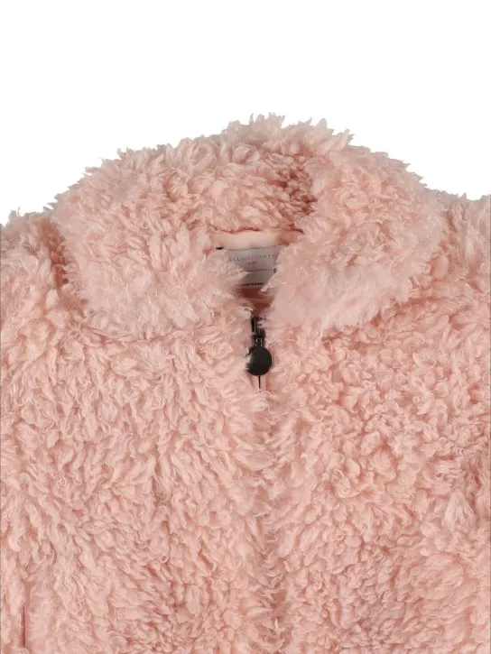 Stella McCartney Kids   Recycled faux fur jacket 