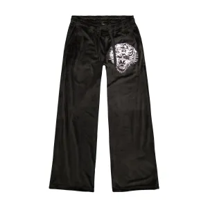 Tiger Head Y2K Velour Sweatpants