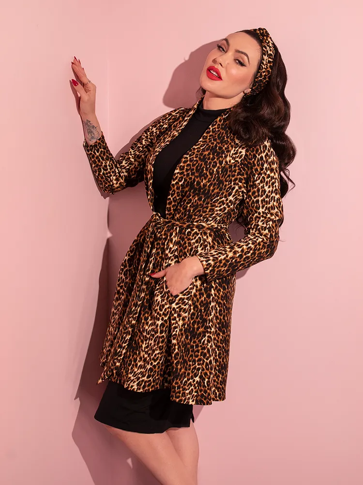 Vintage Leopard Cardigan Coat - Vixen by Micheline Pitt