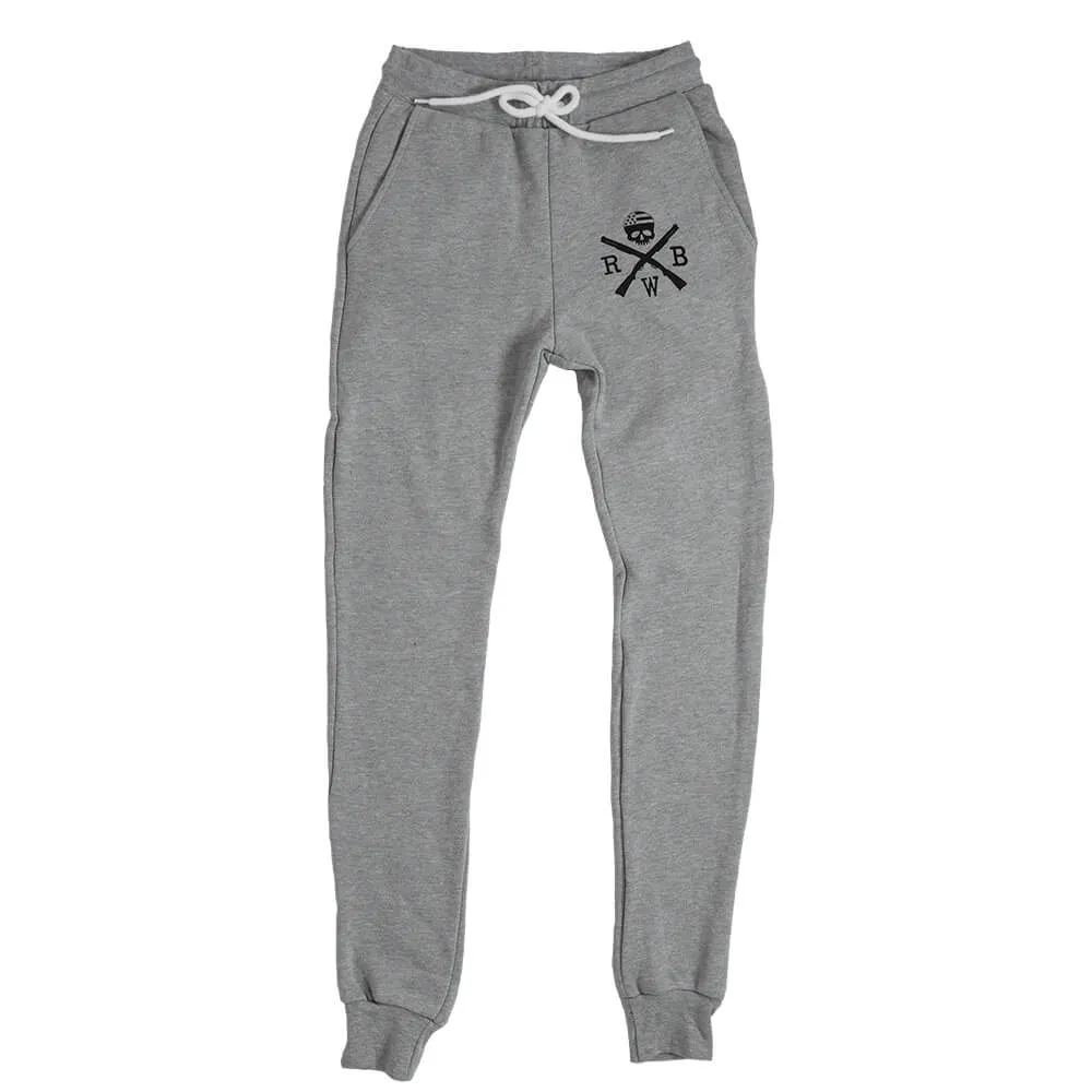 Women's Comfort American Made Jogger Sweat Pants (Heather Gray)